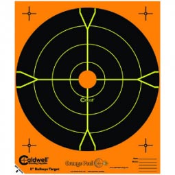 Caldwell Orange Peel 8" Bullseye Target, 5 Pack