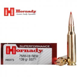 Hornady Superformance 7mm-08 REM 139gr. SST Ammunition 20 Round Box