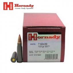 Hornady 7.62 x 39 123gr. SST Ammunition 50 Round Box