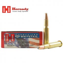 Hornady American Whitetail 30-30 WIN 150gr. Interlock Ammunition 20 Round Box