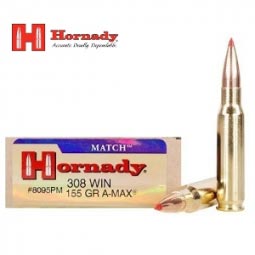 Hornady Match .308 WIN 155gr. A-Max Ammunition 20 Round Box