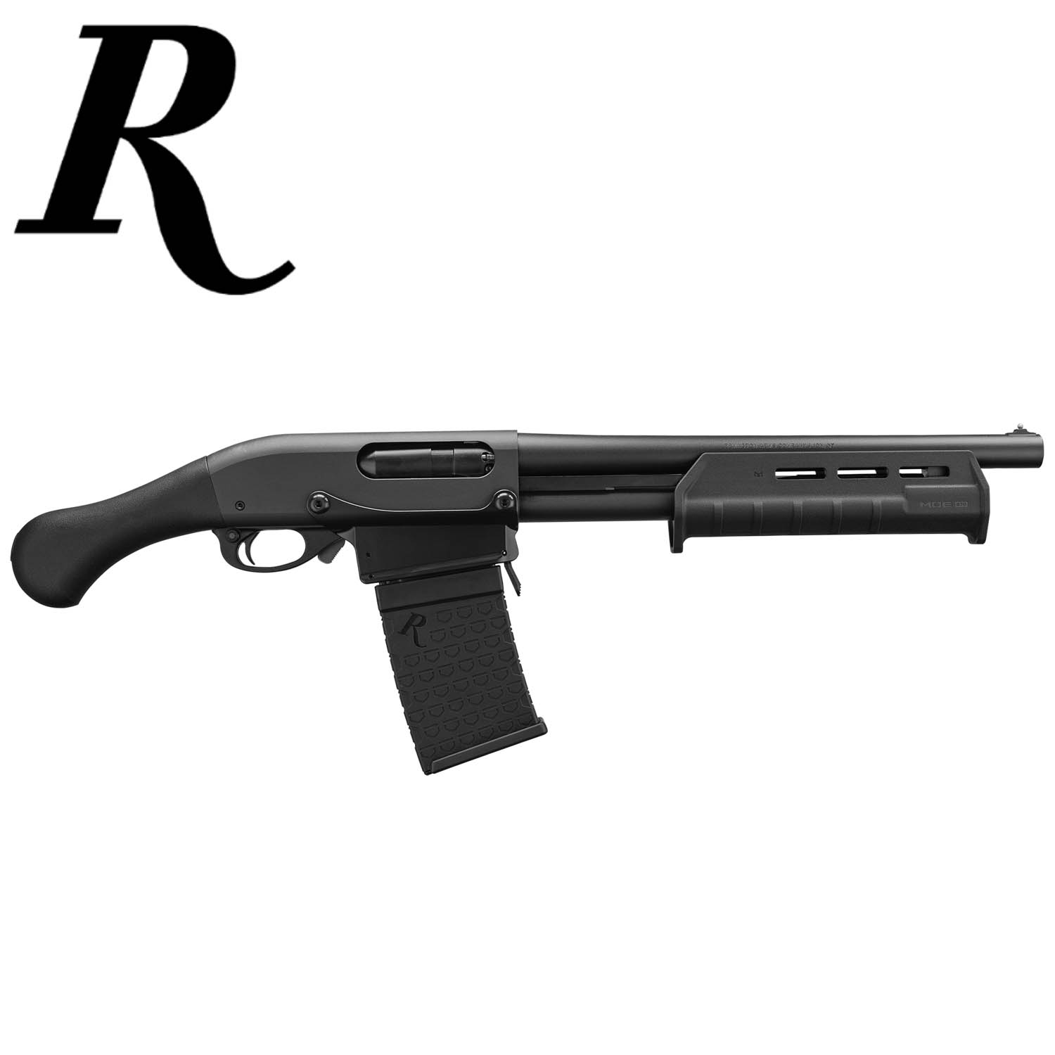 Remington 870 DM Tac-14 12ga. Shotgun, Black Shockwave Grip & Magpul