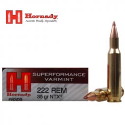 Hornady Superformance .222 REM 35gr. NTX Ammunition 20 Round Box