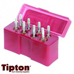 Tipton 8 Piece Bronze Bristle Handgun Bore Brush Set