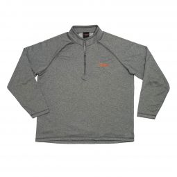 Franchi Logo 1/4 Zip, Athletic Grey Heather