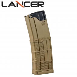 Lancer Systems L5 Advanced Warfighter Magazine, 30 Round 5.56mm/.223cal, Opaque FDE