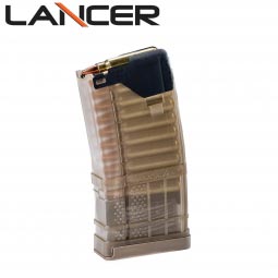 Lancer Systems L5 Advanced Warfighter Magazine, 20 Round 5.56mm/.223cal, Translucent Dark Earth