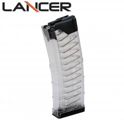 Lancer Systems L5 Advanced Warfighter Magazine, 30 Round 5.56mm/.223cal, Translucent Clear