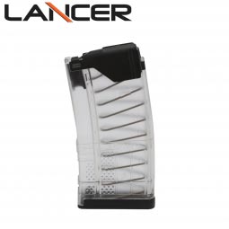 Lancer Systems L5 Advanced Warfighter Magazine, 20 Round 5.56mm/.223cal, Translucent Clear