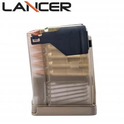 Lancer Systems L5 Advanced Warfighter Magazine, 10 Round 5.56mm/.223cal, Translucent Dark Earth