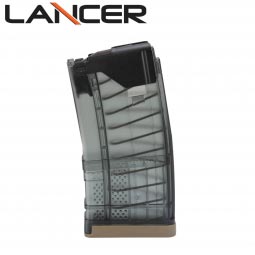 Lancer Systems L5 Advanced Warfighter Magazine, 20 Round 300 Blackout, Translucent Smoke