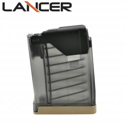 Lancer Systems L5 Advanced Warfighter Magazine, 10 Round 300 Blackout, Translucent Smoke