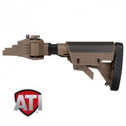 AK-47 Strikeforce Adjustable, Folding Stock by ATI, Tan