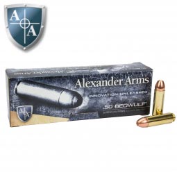 Alexander Arms 50 Beowulf 335gr. Hollow Point Ammunition, 20 Round Box