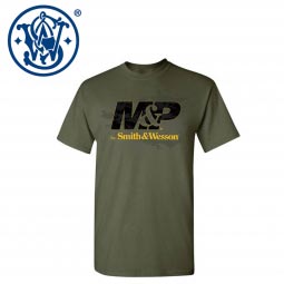 Smith & Wesson M&P Logo T-Shirt, Military Green