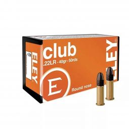 Eley Club Round Nose .22LR 40gr. Ammunition, 50 Round Box