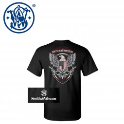 Smith & Wesson Flag and Eagle Seal T-Shirt, Black