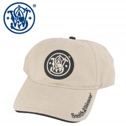 Smith & Wesson Tan Embroidered Logo Cap