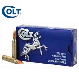 Colt .223 62gr. FMJ Ammunition, 20 Round Box