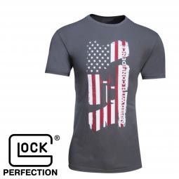 Glock Confidence Flag T-Shirt, Charcoal