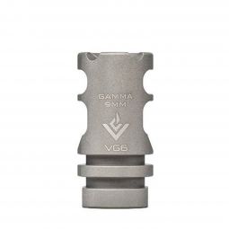 VG6 Precision Gamma 9mm High Performance Compensator / Muzzle Brake, Stainless