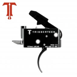 TriggerTech Adaptable AR-15 Trigger, Black Curved Trigger