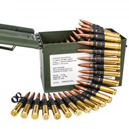 Federal 50 BMG Linked M33/M17 4:1 Tracer Ammunition, 100 Round Can