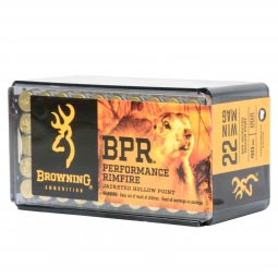 Browning BPR .22 Magnum 40gr. JHP Ammunition, 50 Round Box