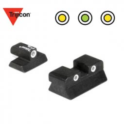 Trijicon Browning Hi-Power 3 Dot Green Front & Yellow Rear Night Sights