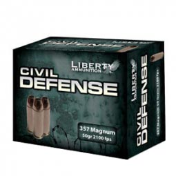 Liberty Civil Defense .357 Magnum .50gr. Ammunition 20 Round Box