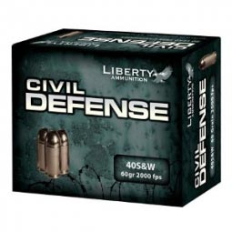 Liberty Civil Defense 40 S&W .60gr. Ammunition 20 Round Box