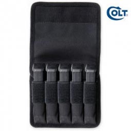 Colt Deluxe 5-10 Molle Pistol Mag Pouch, Black