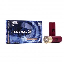 Federal Power-Shok 12 Gauge 2-3/4" 1oz. Rifled Hollow Point Slug, 5 Round Box