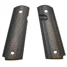 1911 Black Laminate Stipple Grip Set