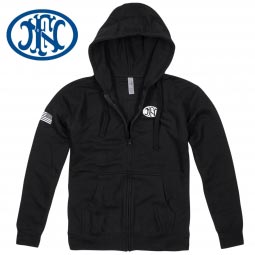 FN Slate Black Zippered Hoodie