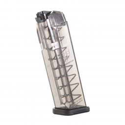 ETS 9mm Limited Capacity Translucent Magazine for Glock Pistols, 10 Round