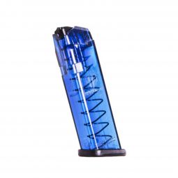 ETS 9mm Translucent Blue Magazine for Glock Pistols, 17 Round