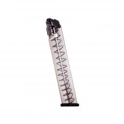 ETS 9mm Translucent Magazine for Glock Pistols, 31 Round