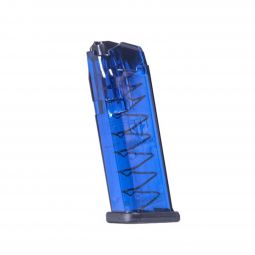 ETS 9mm Translucent Blue Magazine for Glock Pistols, 15 Round