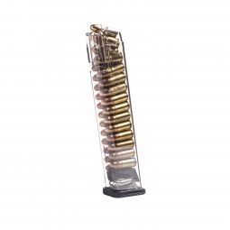 ETS 9mm Translucent 170mm Competition Magazine for Glock Pistols, 27 Round