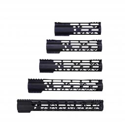 Guntec AR-15 Air-Lok Gen2 M-LOK Free Float Handguard, Black