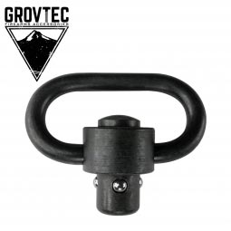 GrovTec Heavy Duty Push Button Swivel, 1.25" Loop, Single Pack