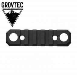 GrovTec Picatinny Push Button 3.1" 5 Slot Rail Base, KEYMOD