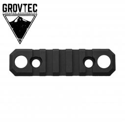 GrovTec Picatinny Push Button 3.1" 5 Slot Rail Base, M-LOK