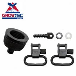 GrovTec Remington 11-87 20ga. Locking Swivel Set, 1" Loops, Black