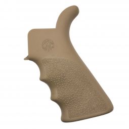 Hogue AR-15 Overmolded Beavertail Pistol Grip with Finger Grooves, FDE