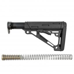 Hogue AR-15 Overmolded Collapsible Buttstock w/ Mil-Spec Buffer Tube Assembly, Black