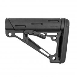 Hogue AR-15 Overmolded Collapsible Buttstock for Commercial Buffer Tubes, Black