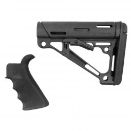 Hogue AR-15 Overmolded Beavertail Pistol Grip & Collapsible Buttstock for Commercial Buffer Tubes, B