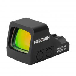 Holosun HS507K-X2 Open Reflex Pistol Red Dot Sight, Multi-Reticle System, 2 MOA Dot / 32 MOA Circle